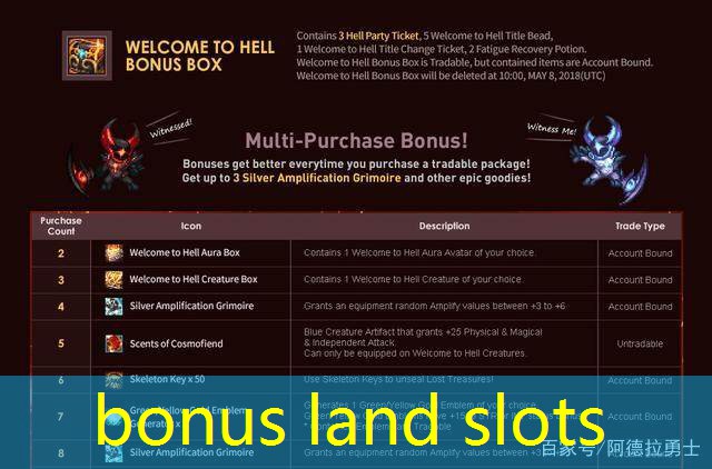 bonus land slots bonus land slots