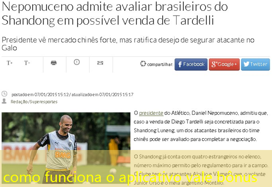 como funciona o aplicativo vale bônus