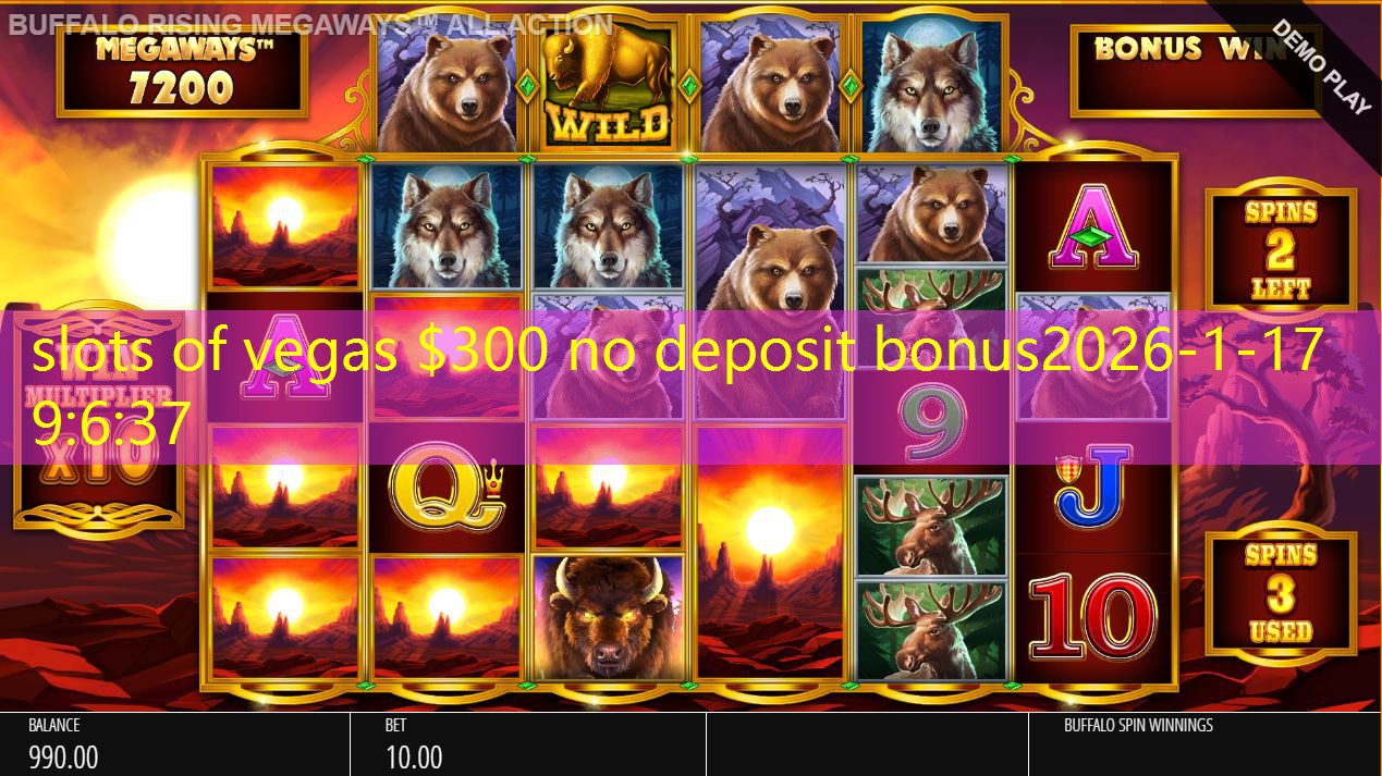 slots of vegas $300 no deposit bonus